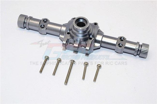 GPM ALUMINUM FRONT/REAR AXLE HOUSING AXIAL SCX10 II GUN SILVER