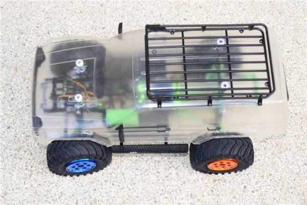 GPM ALUMINUM EXTERIOR TRAIL PARALLELOGRAM AXIAL SCX10 II GUN SILVER