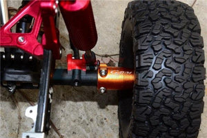 GPM SCX2022-GUNSILVER ALLOY REAR AXLE ADAPTERS AXIAL SCX10 II