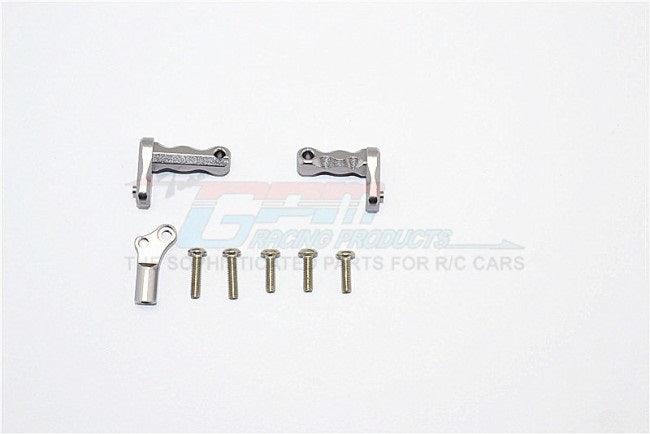 GPM ALUMINUM TRANSMISSION SUPPORTING MOUNT AXIAL SCX10 II GUN SILVER