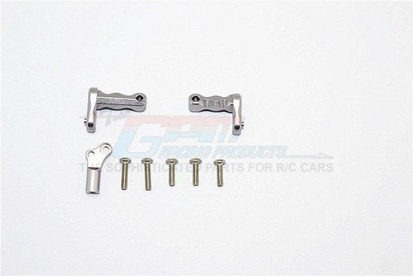 GPM ALUMINUM TRANSMISSION SUPPORTING MOUNT AXIAL SCX10 II GUN SILVER