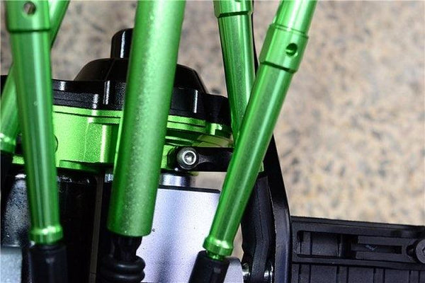 GPM ALUMINUM TRANSMISSION SUPPORTING MOUNT AXIAL SCX10 II GUN SILVER