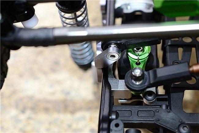 GPM SCX2330F-GUNSILVER ALUMINUM FRONT BUMPER MOUNT AXIAL SCX10 II