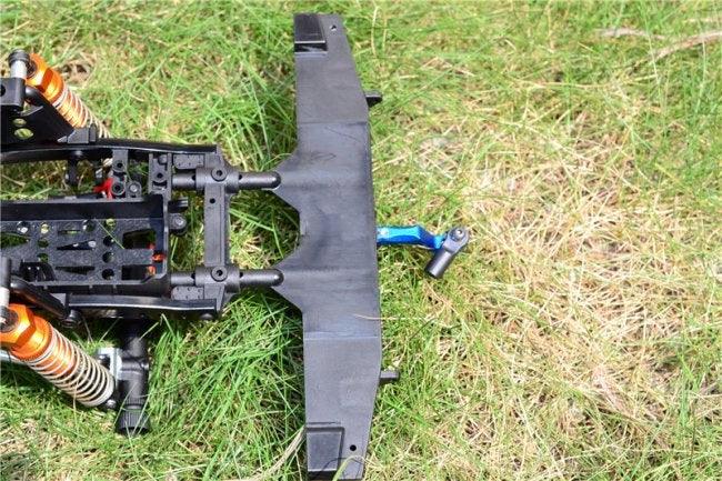 GPM SCX2333R-GUNSILVER ALUMINUM REAR TOW HITCH AXIAL SCX10 II