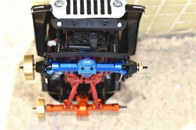 GPM ALUMINUM FRONT GEAR BOX AXIAL 1:24 SCX24 DEADBOLT / JEEP WRANGLER BLACK