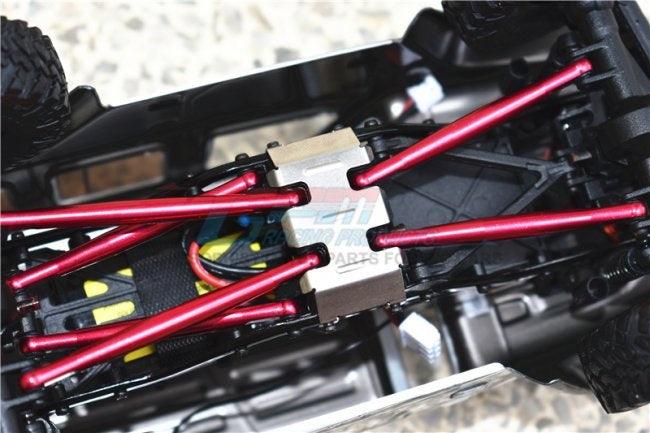 GPM STAINLESS STEEL CENTER GEAR BOX BOTTOM MOUNT AXIAL 1/24 SCX24 4WD DEADBOLT