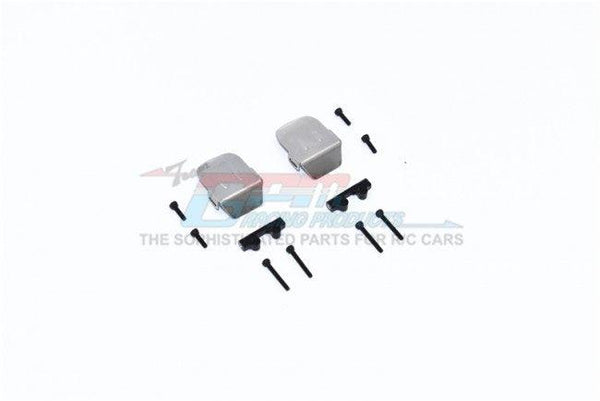 GPM STAINLESS STEEL F/R GEAR BOX BOTTOM PROTECTOR MOUNT AXIAL 1/24 SCX24