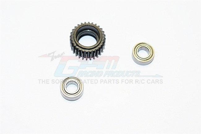 GPM STEEL TRANSMISSION MIDDLE GEAR AXIAL WRAITH / SCX10 / SCX10 II / SMT10 BLACK