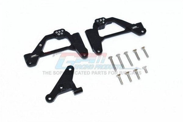 GPM SCX10 III JEEP WRANGLER Aluminum Front Shock Mount Black