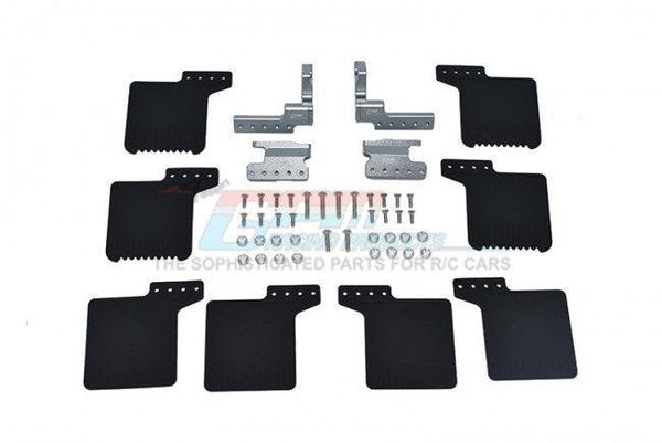 GPM MUD FLAP AXIAL 1/10 SCX10 III JEEP WRANGLER / JEEP GLADIATOR GUN SILVER