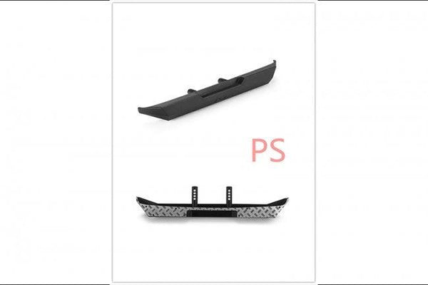 GPM RC CAR STAINLESS STEEL SLIP PROOF TREAD FRONT REAR AXIAL SCX10 III CLEAR