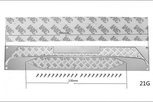 GPM RC CAR STAINLESS STEEL SLIP PROOF TREAD FRONT REAR AXIAL SCX10 III CLEAR