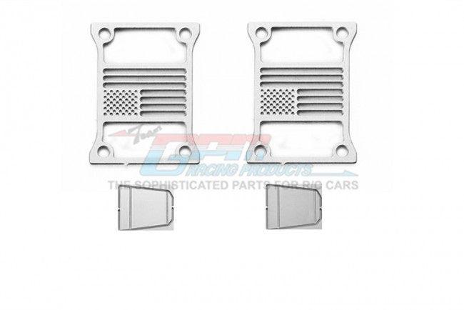 GPM RC CAR TAILLIGHT COVER TYPE C AXIAL SCX10 III JEEP JL WRANGLER SILVER