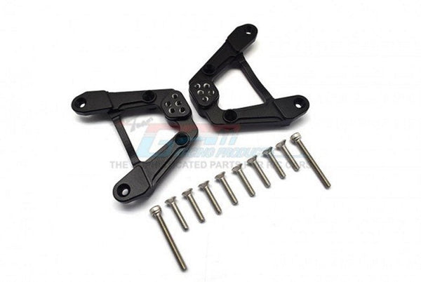 GPM AXIAL SCX6 4WD Aluminum Adjustable Rear Damper Mount Black