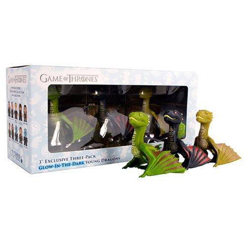 ToyShnip SDCC 2019 - Game of Thrones Young Dragons GITD 3-Inch Titan Vinyl Figure 3-Pack — Toys & Games
