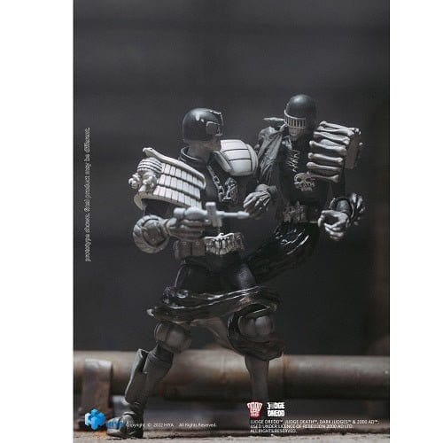 ToyShnip SDCC 2022 Judge Dredd VS Judge Death Black & White 1/18 Scale Figure 2 Pack — Action Figure
