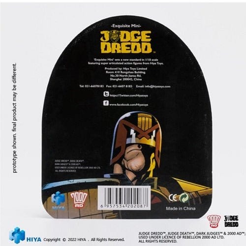 ToyShnip SDCC 2022 Judge Dredd VS Judge Death Black & White 1/18 Scale Figure 2 Pack — Action Figure