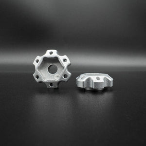 12mm Hex "DOT" Machined Aluminum Hubs (2) "1 DOT 2mm"