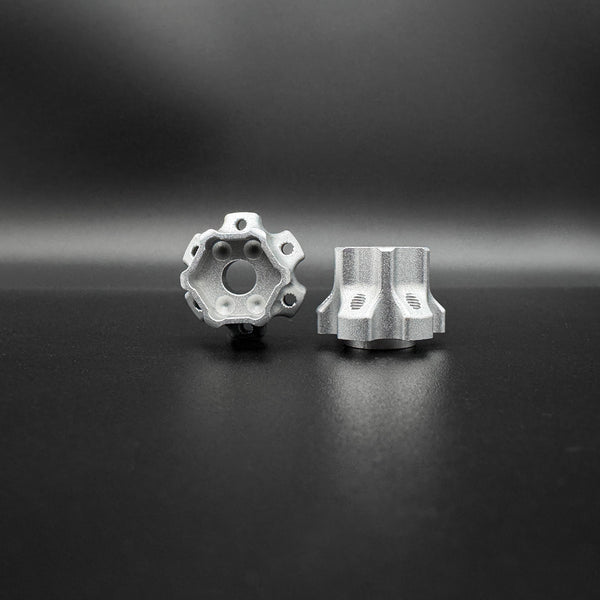 12mm Hex "DOT" Machined Aluminum Hubs (2) "4 DOT 10mm"