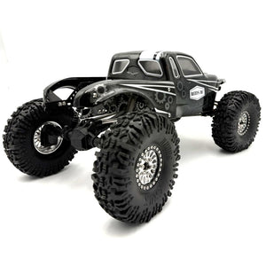 Clear "PLAGUE" 1/10th Crawler CompBody Set w/Stickers & Mask