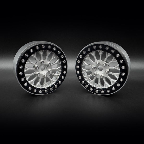 2.2 "Shield" Aluminum Beadlock Wheels w/Hubs (2)