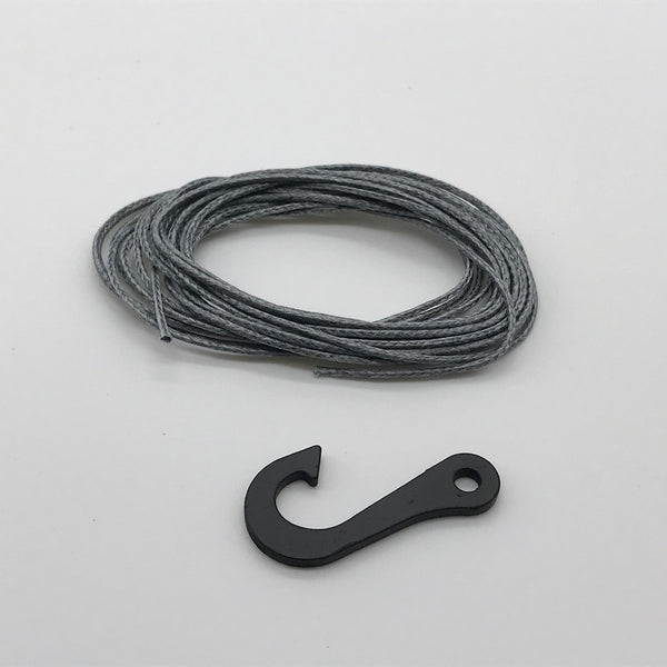 Synthetic Winch Line w/ Steel Hook