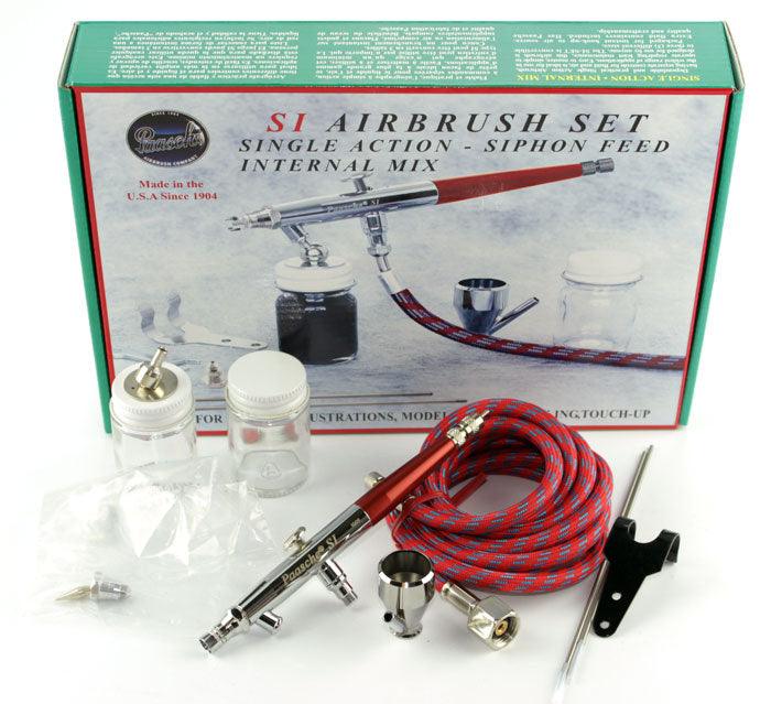 Paasche SI-SET Single Action Siphon Feed Airbrush Set