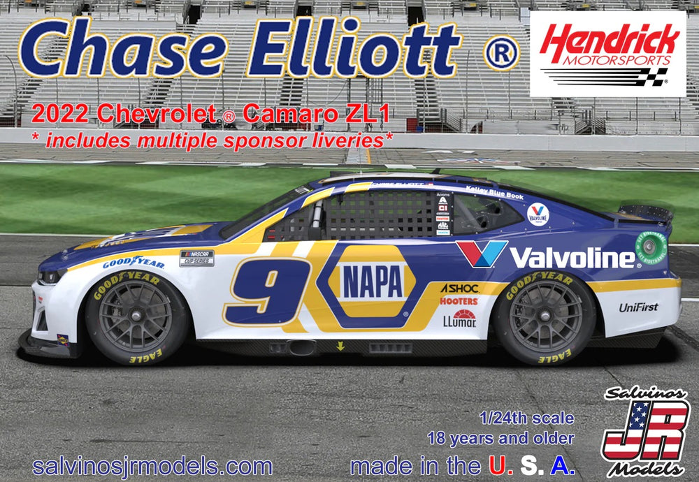 Salvinos JR Models Hendrick Motorsports Chase 2022 Camaro-Multiple Liveries