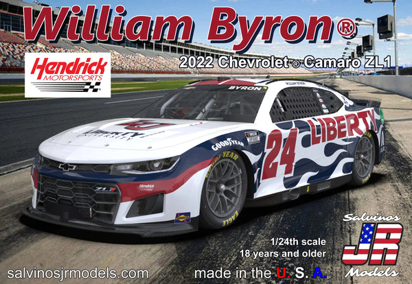 Salvinos JR Models Hendrick Motorsports William Byron 2022 Camaro-Liberty