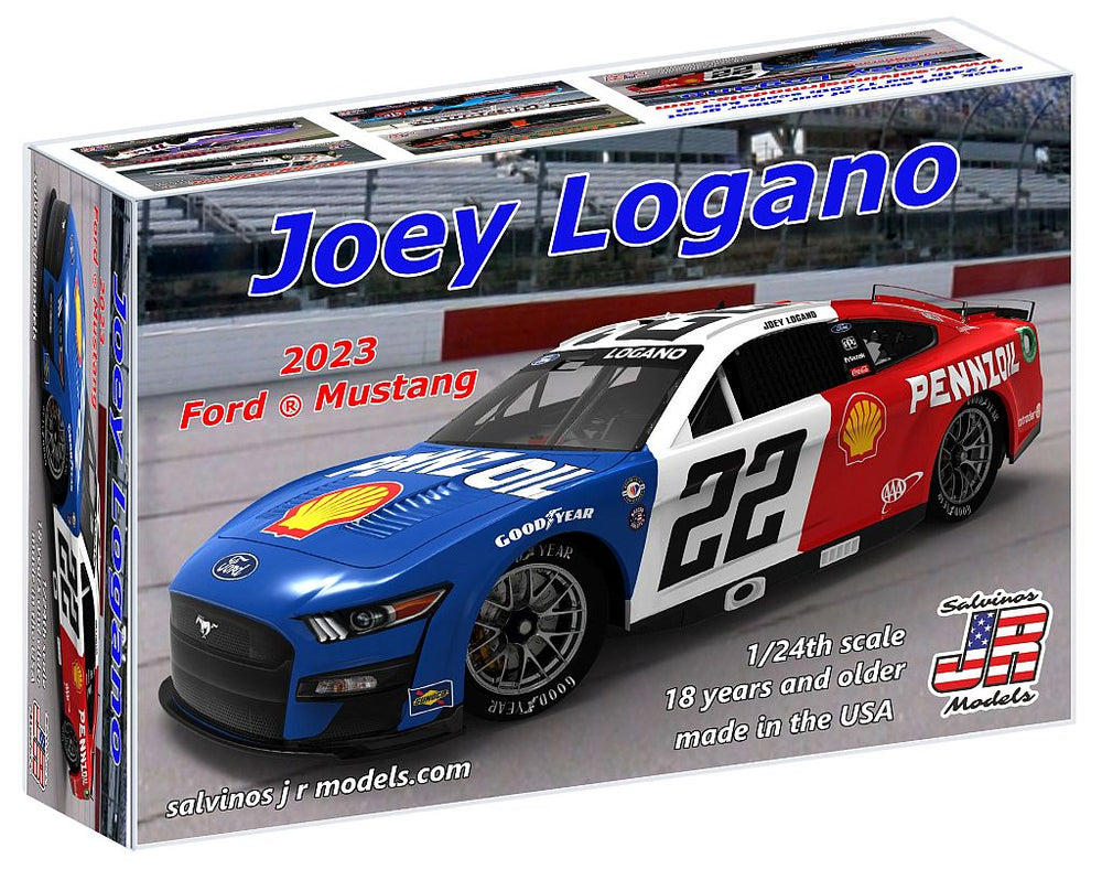 Salvinos JR Models 1/24 Scale Team Penske 2023 Joey Logano Ford Mustang