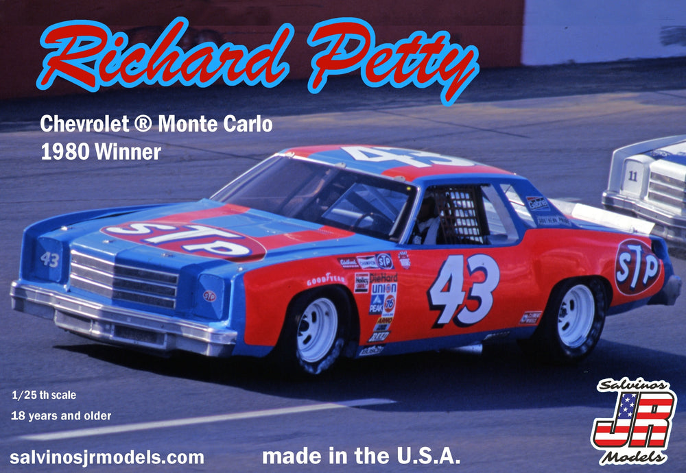 Salvinos JR Models 1/25 Richard Petty #43 1980 Chevrolet Monte Carlo Winner
