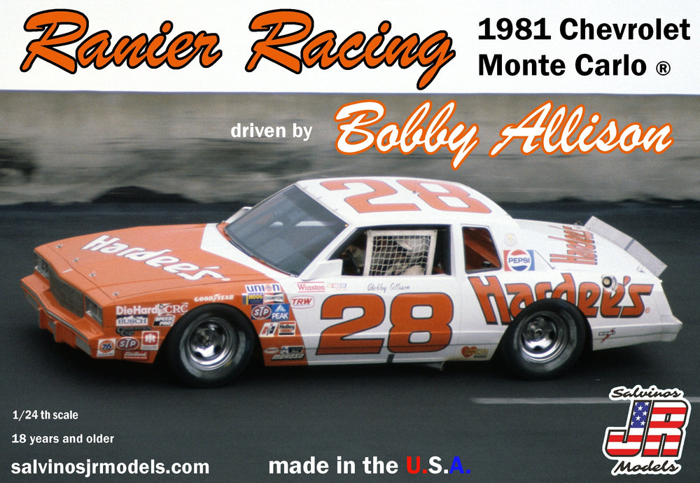 Salvinos JR Models 1/24 Ranier Racing 1981 Monte Carlo Driven by Bobby Allison