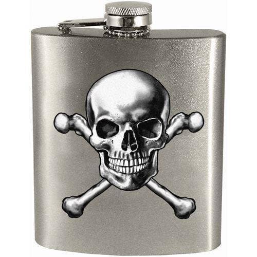 ToyShnip Skull and Crossbones 7oz. Hip Flask — Toys & Games