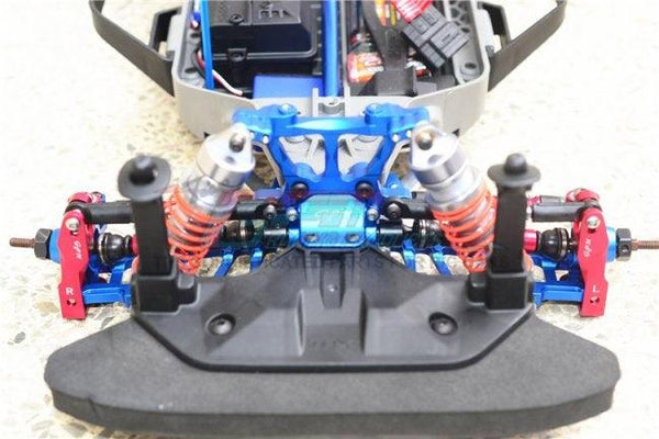 GPM ALUMINUM FRONT C HUB TRAXXAS SLASH 4X4 / SLASH 4X4 LCG / XO-01 SUPERCAR BLUE