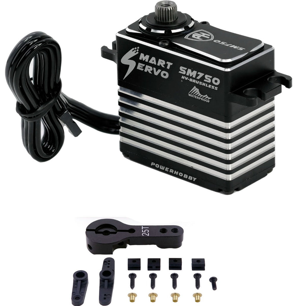 Powerhobby SM750 54KG Super Torque Steel Gears WP Smart Servo / Winch