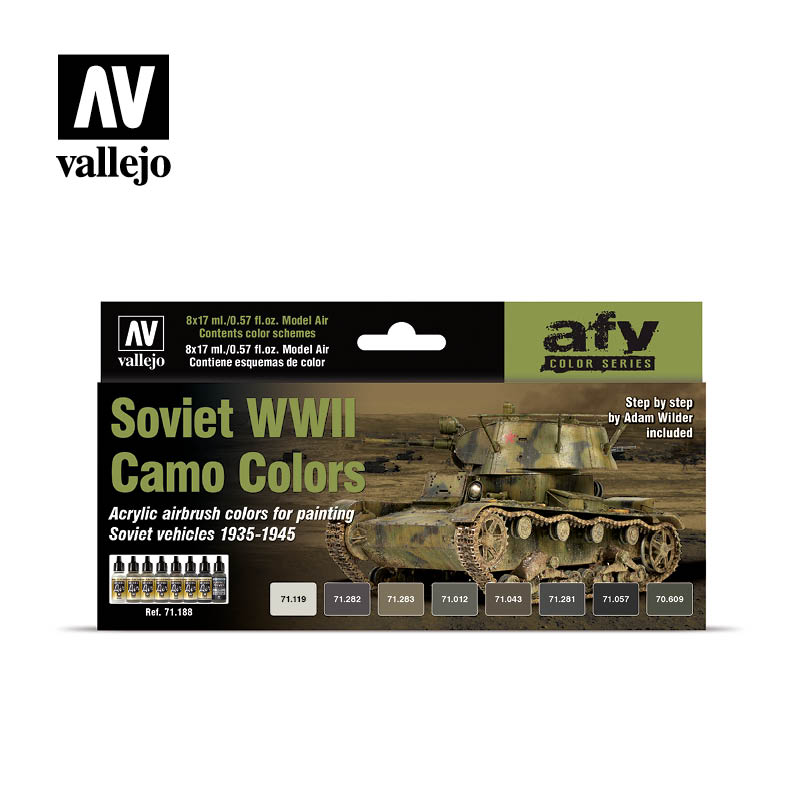 Little Shop of Magic Model Air Set: Soviet WWII Camo Colors (8) by Adam Wilder — Miniatures