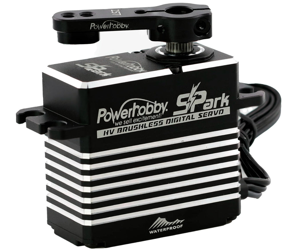 Powerhobby Spark HV Waterproof Brushless Steel Gear Servo / Aluminum Case