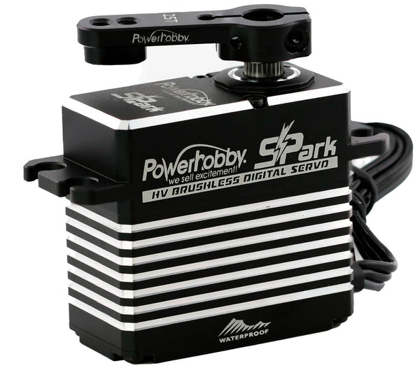 Powerhobby Spark HV Waterproof Brushless Steel Gear Servo / Aluminum Case