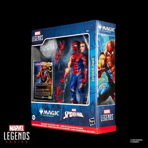 ToyShnip Spider-Man Marvel Legends Magic: The Gathering Battle-Damaged Spider-Man 6-Inch Action Figure and Card — Action &