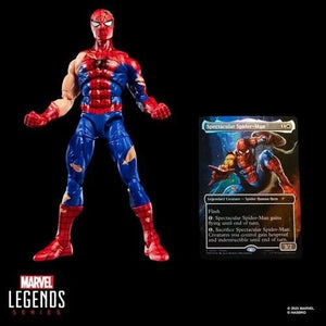 ToyShnip Spider-Man Marvel Legends Magic: The Gathering Battle-Damaged Spider-Man 6-Inch Action Figure and Card — Action &