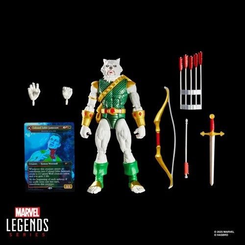 ToyShnip Spider-Man Marvel Legends Magic: The Gathering Man-Wolf 6-Inch Action Figure and Card — Action & Toy Figures
