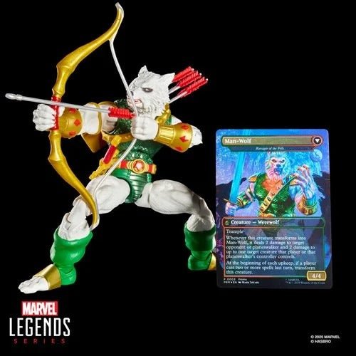 ToyShnip Spider-Man Marvel Legends Magic: The Gathering Man-Wolf 6-Inch Action Figure and Card — Action & Toy Figures