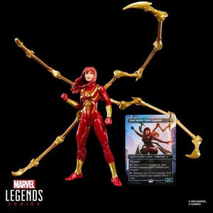 ToyShnip Spider-Man Marvel Legends Magic: The Gathering Mary Jane Watson (Iron Spider) 6-Inch Action Figure and Card —