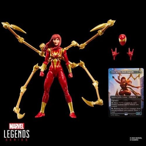 ToyShnip Spider-Man Marvel Legends Magic: The Gathering Mary Jane Watson (Iron Spider) 6-Inch Action Figure and Card —