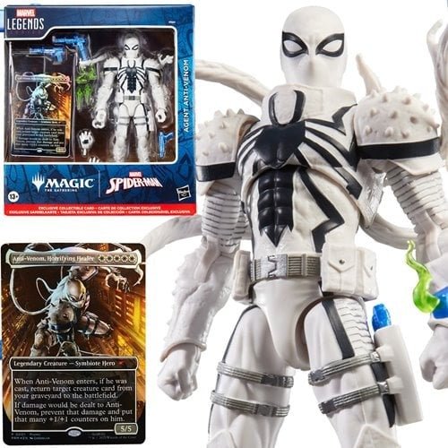 ToyShnip Spider-Man Marvel Legends Series Magic: The Gathering Agent Anti-Venom 6-Inch Action Figure and Card — Action & Toy