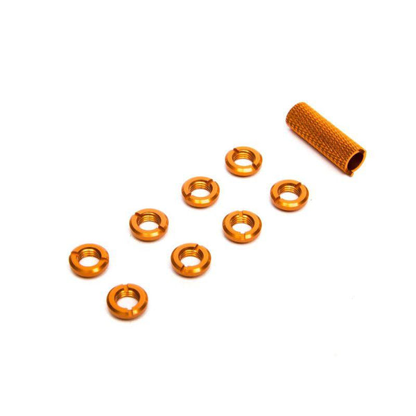 PowerHobby Spektrum spma1303 Radio Orange Switch Nuts (8) & Wrench