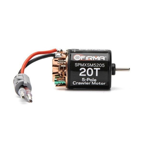 PowerHobby Spektrum SPMXSM5205 Firma 20T Rebuildable 5-Pole Brushed Crawler Motor
