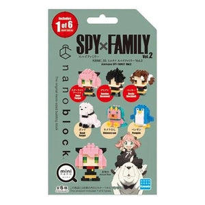 ToyShnip Spy x Family Series 2 Nanoblock Mininano Blind-Bag (1 Bag with 1 Figure)