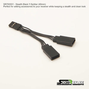 Y Splitter - 40mm All Black