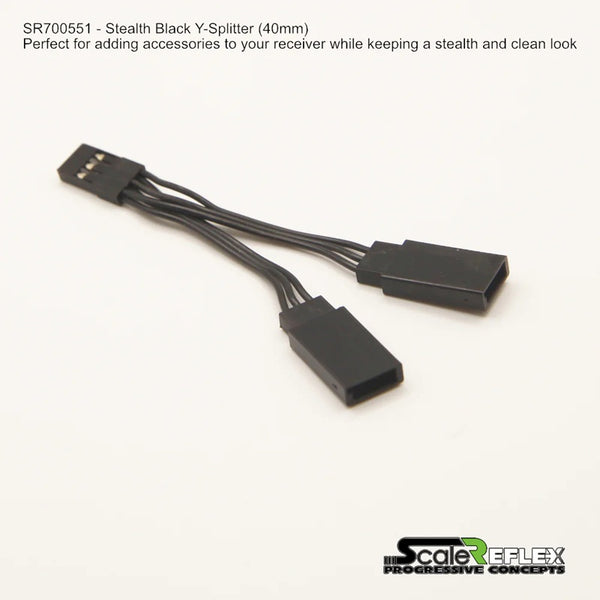 Y Splitter - 40mm All Black